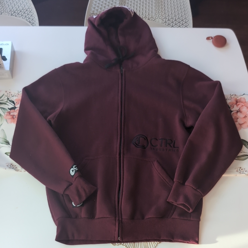 CTRL Industries Maroon Hoodie